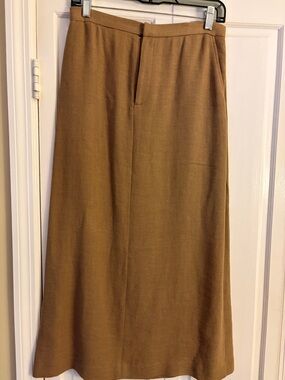 Ralph Lauren Camel/Tan Knit Pencil Skirt